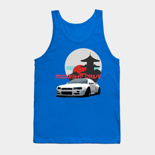 JDM car Tank Top by pvinh23